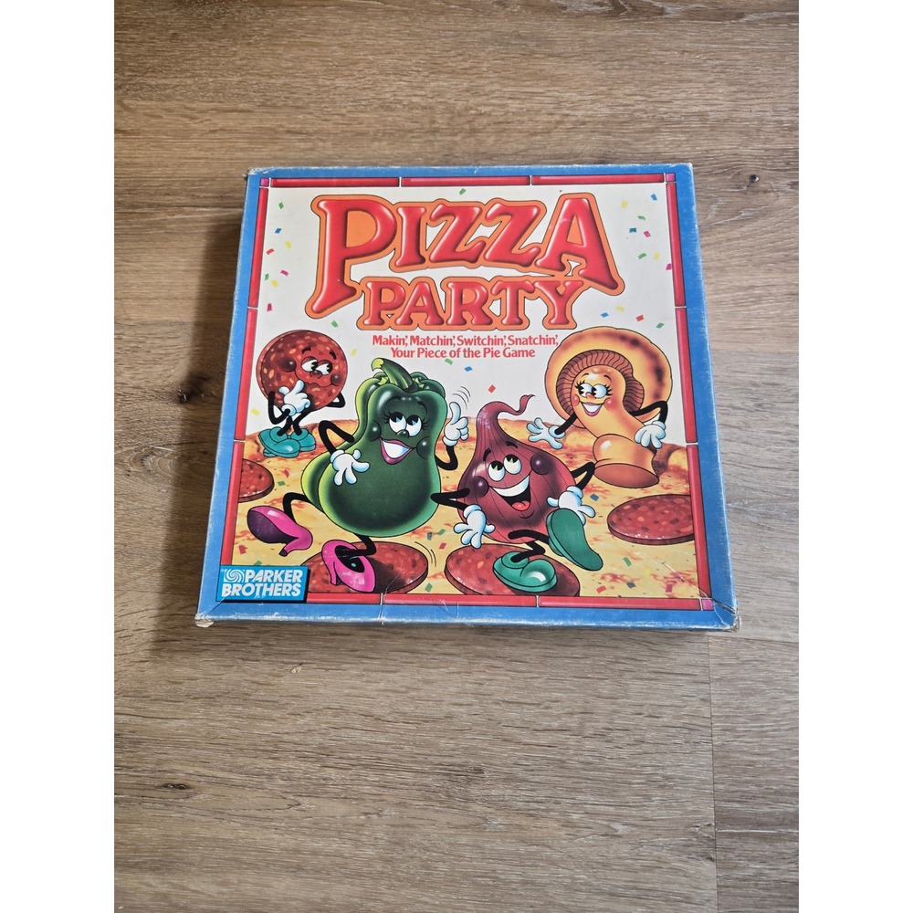 Vintage 1987 Parker Brothers Pizza Party Board Game Complete Retro Memory Game - Picture 4 of 5